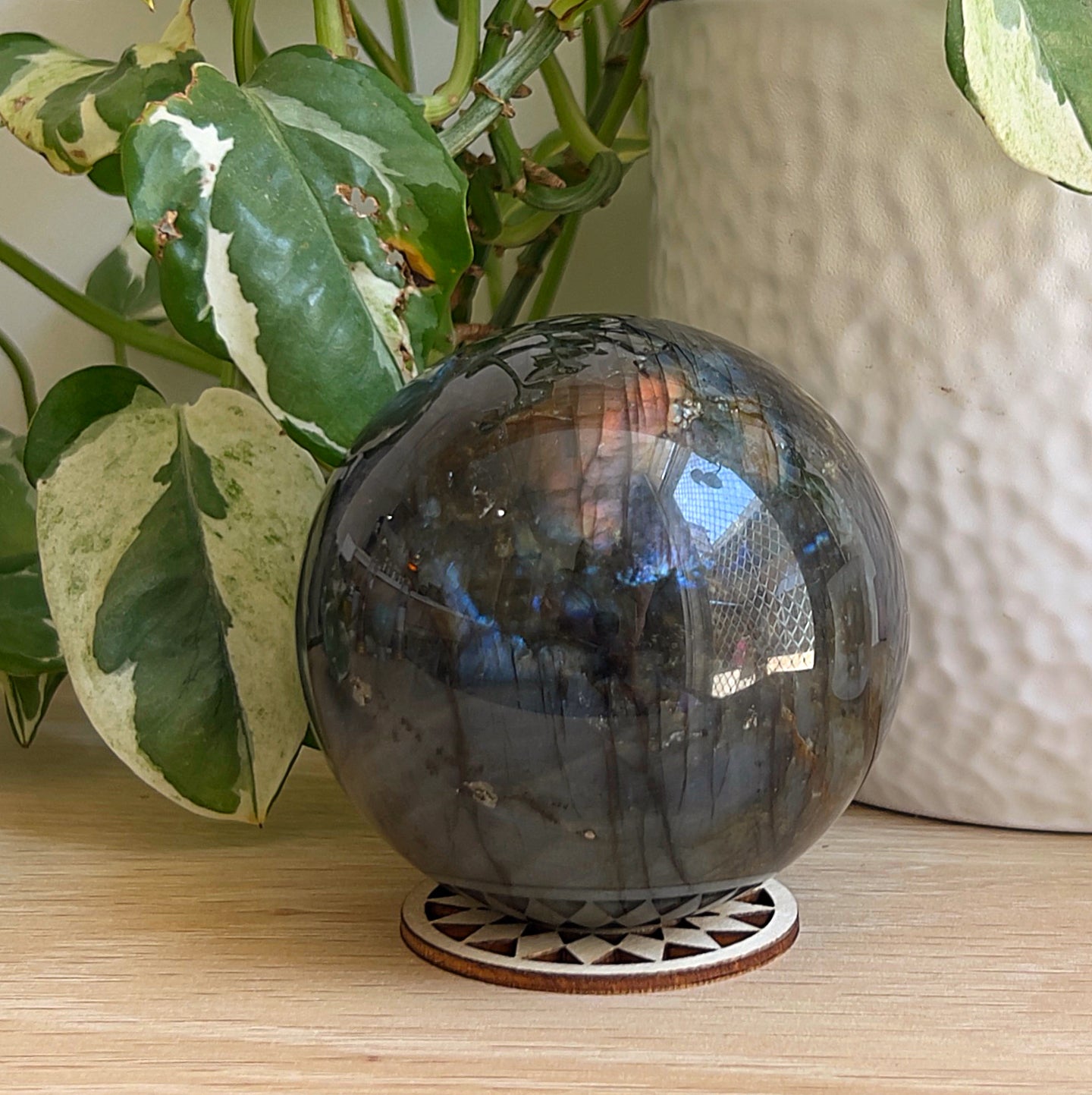 Labradorite Polished Sphere – 7cm