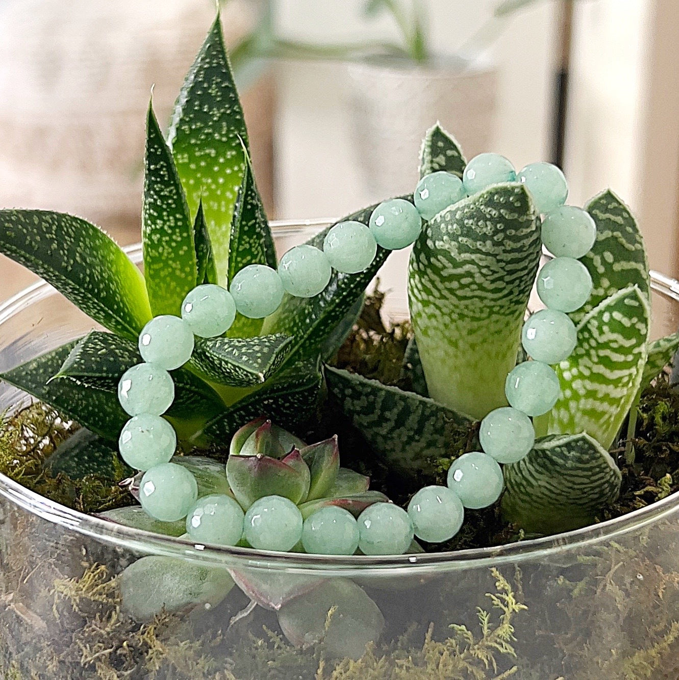 Green Aventurine Faceted Bracelet