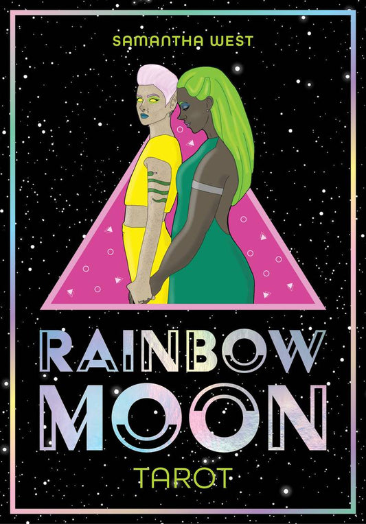 Rainbow Moon Tarot Deck by Sam West – Inclusive Gender-Free Whimsical Tarot Cards