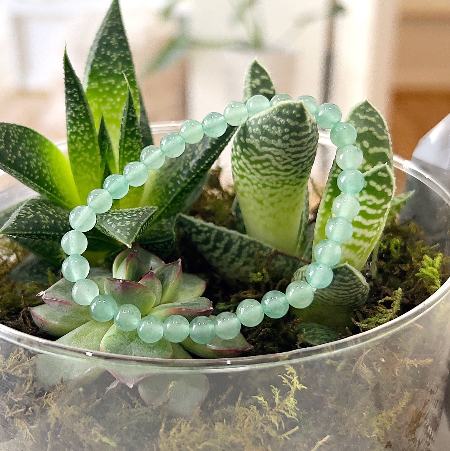 Green Aventurine Bead Bracelet