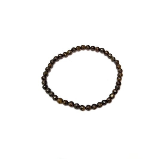 Bronzite Faceted Bead Bracelet